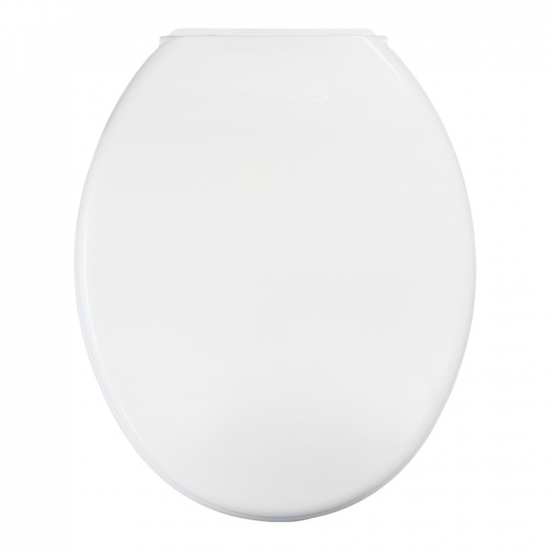 Celmac First Soft Close Toilet Seat & Cover With Bottom Fix Plastic Hinges White 20718747