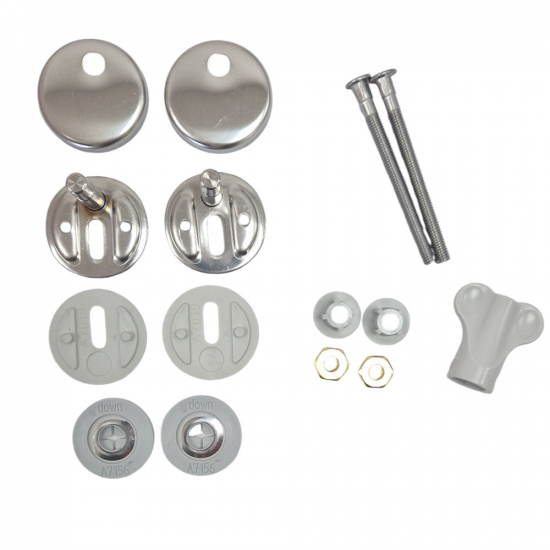 Pressalit Raja 410 Bottom Fixing Soft Close Quick Release Toilet Seat Hinge Set BL5999