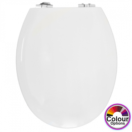 Choice Universal PRO Soft-Close Toilet Seat With Chrome Hinges CH.4100CL - Choice Of Colours