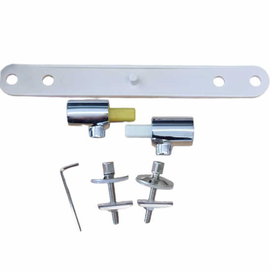 Geberit Selnova Compact Soft Close Toilet Seat Hinge Set 244.838.00.1