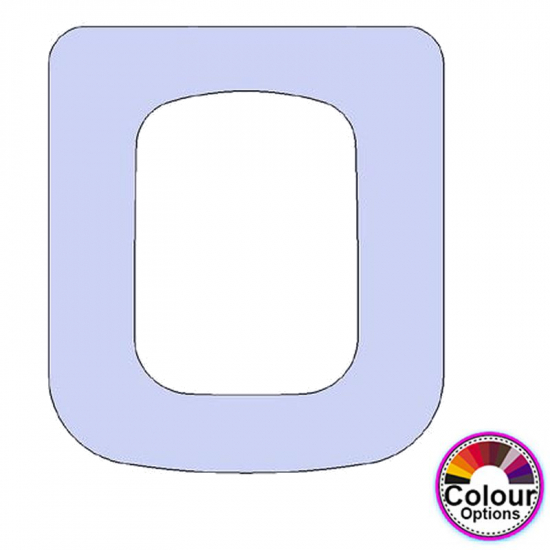 Gala Emma Square Soft Close Replacement Toilet Seat & Cover Lacquered Wood CHSC-GAL-EMMS