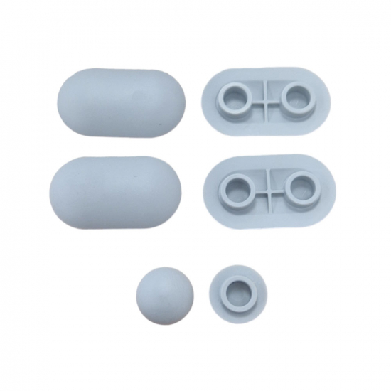 Villeroy & Boch Architectura Slim Toilet Seat and Cover Buffer Set Grey 92198600