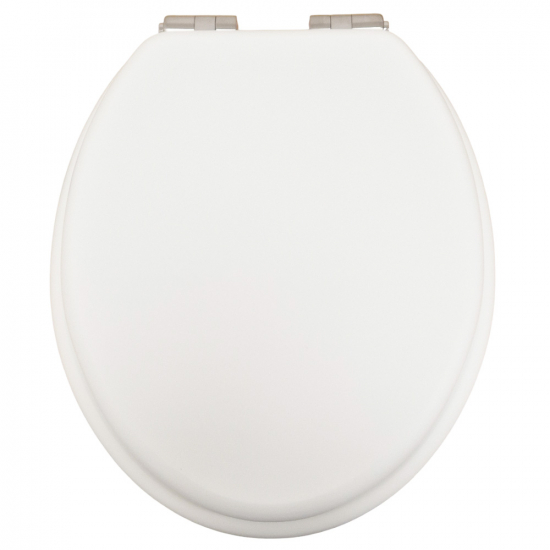 Heritage Bathrooms Soft Close Quick Release Toilet Seat & Cover Chantilly With Brushed Nickel Hinges TSCHA103SC