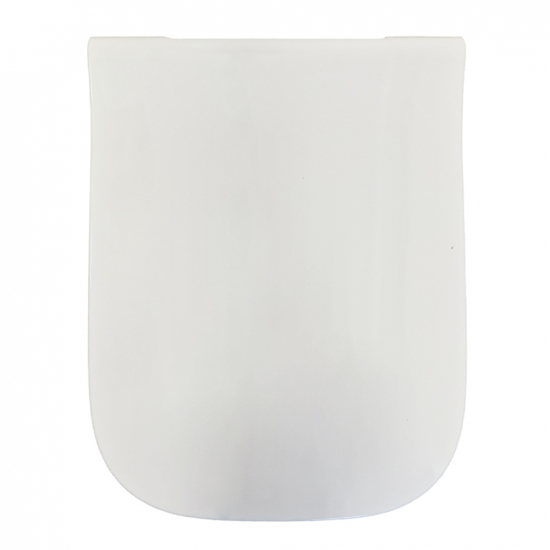 Geberit Smyle Square Slim Wrapover Soft Close Quick Release Toilet Seat & Cover White 500.687.01.1