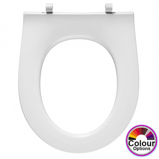Pressalit Objecta Pro Polygiene Standard Close Bottom Fixing Toilet Seat Without Cover White 989011-DF7999