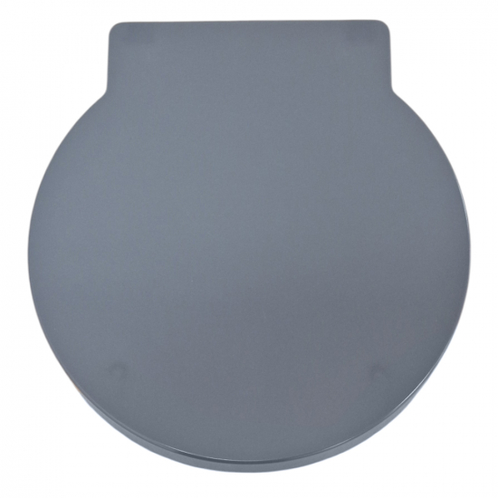 EuroShowers Round Soft Close Quick Release Toilet Seat & Cover Grey 87362