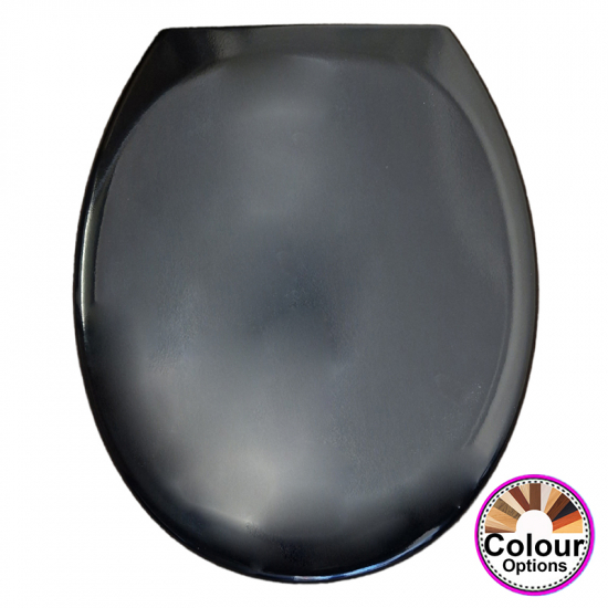 EuroShowers Rainbow Soft Close Toilet Seat & Cover Black 84490