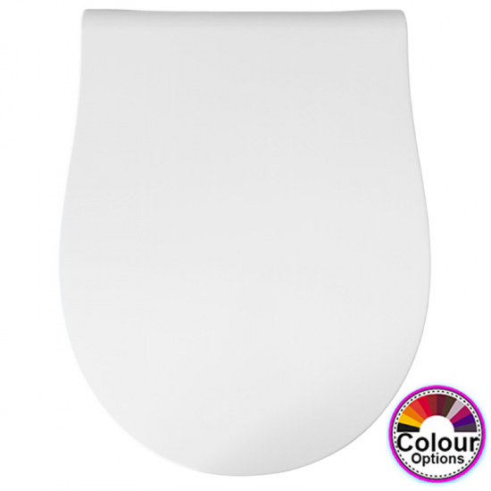 Pressalit Sway Uni Soft Close With Lift Off Top Fixing Toilet Seat & Cover White 970000-BL6999