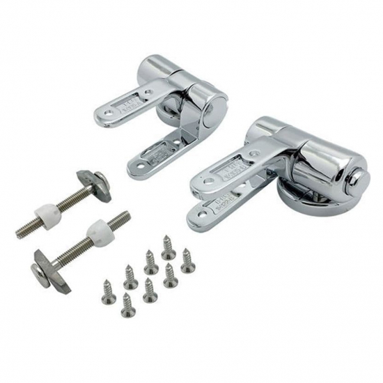 Heritage Solid Wood Soft Close Hinge Set Chrome HY-SS009WN-CH