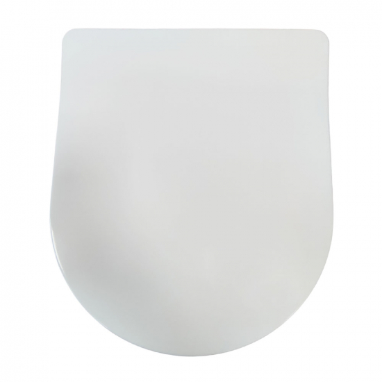 Kartell K-VIT Superslim D Sandwich Soft Close Quick Release Toilet Seat & Cover Gloss White SEA104D