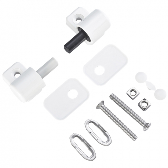 Ideal Standard Tempo/Kheops Soft Close Toilet Seat Hinge Set (Pre 2019) White T2590BJ