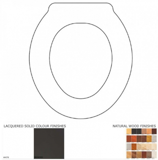 Villeroy & Boch Epura Solid Wood Replacement Toilet Seat & Cover BB.VIL.EPU