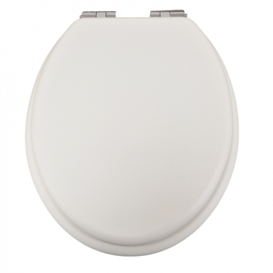Heritage Bathrooms Soft Close Quick Release Toilet Seat & Cover Chantilly With Chrome Hinges TSCHA101SC