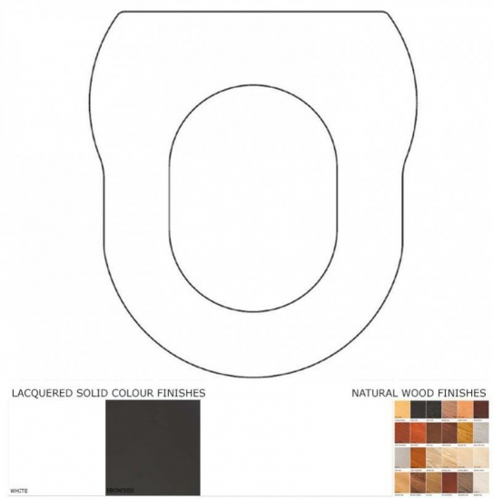 Duravit Chelsea Solid Wood Replacement Toilet Seat & Cover BB.DUR.CHE