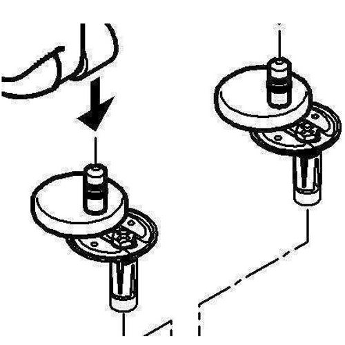 Armitage Shanks Profile 21 Soft Close Toilet Seat Hinge Set SV98567
