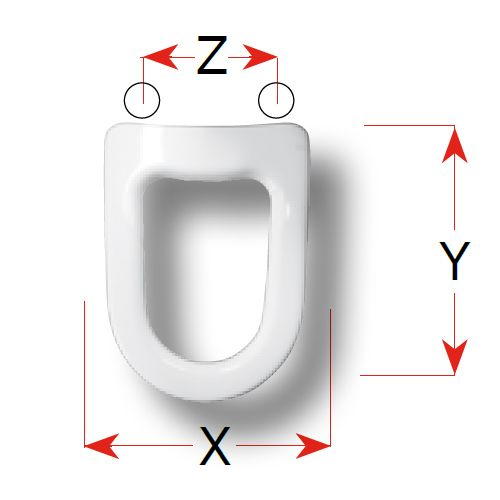 Azzurra Clio' Replacement Toilet Seat Polyester Resin S339P01