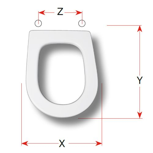 Azzurra Divina Replacement Toilet Seat Polyester Resin S375P04
