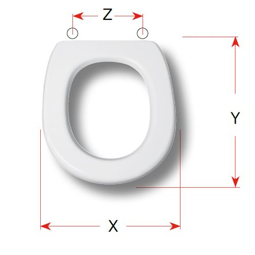 Azzurra Eden Replacement Toilet Seat Polyester Resin S482P01
