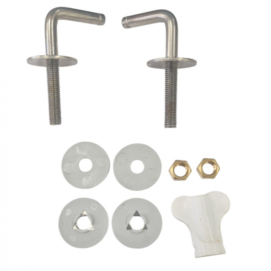 Pressalit Bottom Fix Toilet Seat Hinge Set BD6999