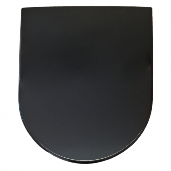 Pressalit 3 Soft Close With Lift Off Top Fixing Toilet Seat & Cover Black 684001-D77999