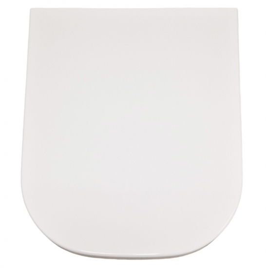 Roca The Gap Square Supralit Compact Soft Close Quick Release Toilet Seat & Cover White A80173200B