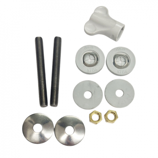 Pressalit Bottom Fix Toilet Seat Hinge Set BZ5999
