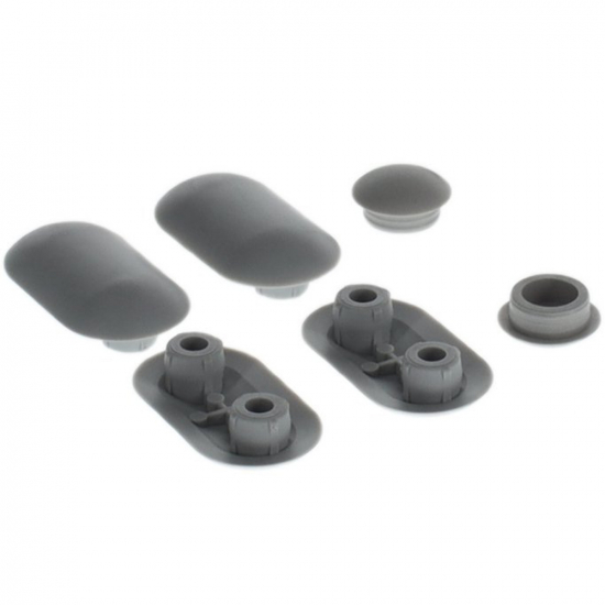 Villeroy & Boch Subway 2.0 Slim Toilet Seat and Cover Buffer Set Grey 92248600