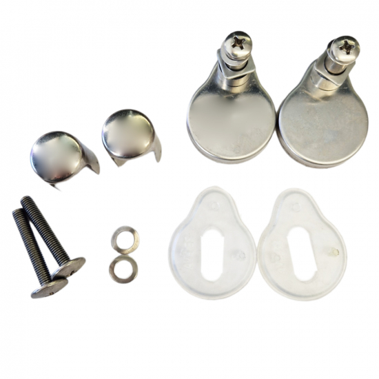 Duravit Caro Soft-Close Toilet Seat Hinge Set 0061591000