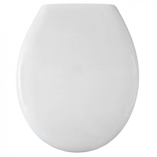 Twyford Option Bravo Standard Close Plastic Hinge Toilet Seat & Cover White ST2810WH