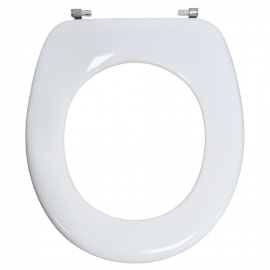 Pressalit 2000 Standard Close Bottom Fixing Toilet Seat Without Cover White 49000-UN3999