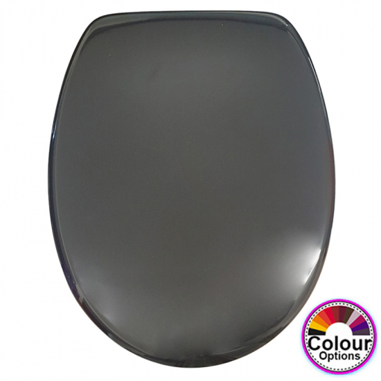 Pressalit T 2 Standard Close Bottom Fixing Toilet Seat & Cover Black 316001-UN3999