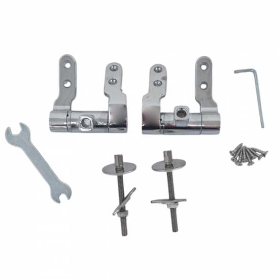 Kerasan Waldorf Soft Close Toilet Seat Hinge Set Chrome R108A15
