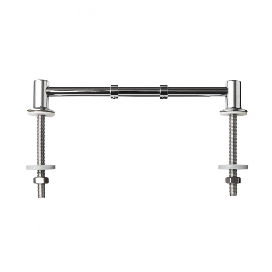 Celmac Chrome Plated Brass Through Rod Bottom Fix Hinge (FBC11CP) 20120567