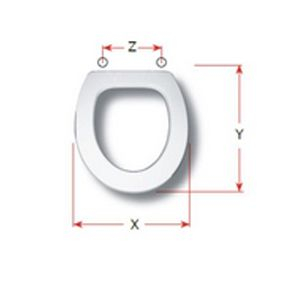 Cesabo Exel Sospeso Replacement Toilet Seat Polyester Resin S343P03