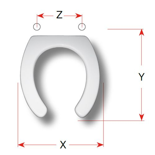 Cesabo Vaso dis.80/dis.sosp.80 Replacement Toilet Seat Polyester Resin S519P01