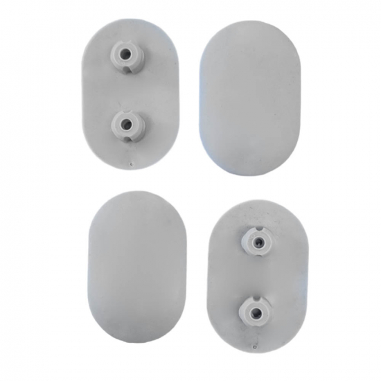 Twyford Avalon/Sola Toilet Seat Buffer Set Grey ZR1022XX