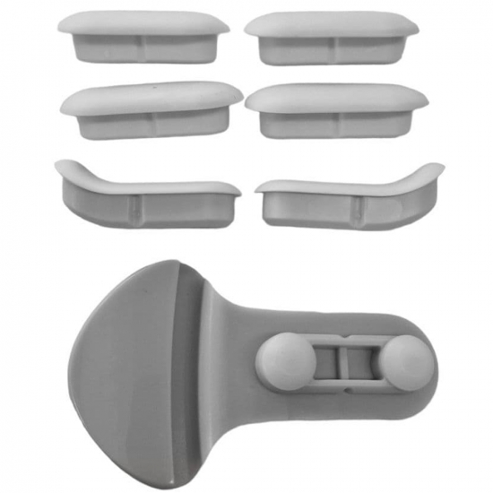Geberit Selnova Toilet Seat and Cover Buffer Set White 243.918.00.1