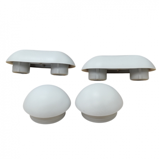 Villeroy & Boch Pure Stone Toilet Seat and Cover Buffer Set Grey 92209700