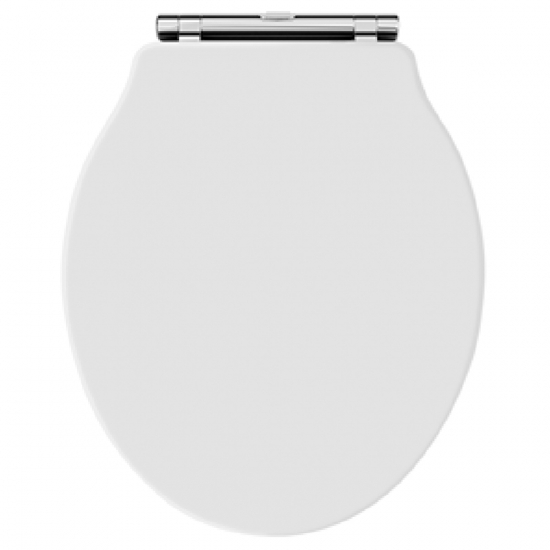 Hudson Reed Chancery Wooden Soft Close Quick Release Toilet Seat & Cover White NLS198