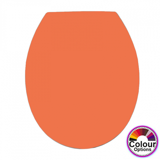 EuroShowers Rainbow Soft Close Toilet Seat & Cover Orange 84390