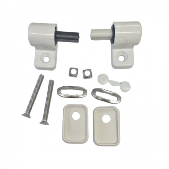 Ideal Standard Tempo Short Projection Soft Close Toilet Seat Hinge Set White T2591BJ