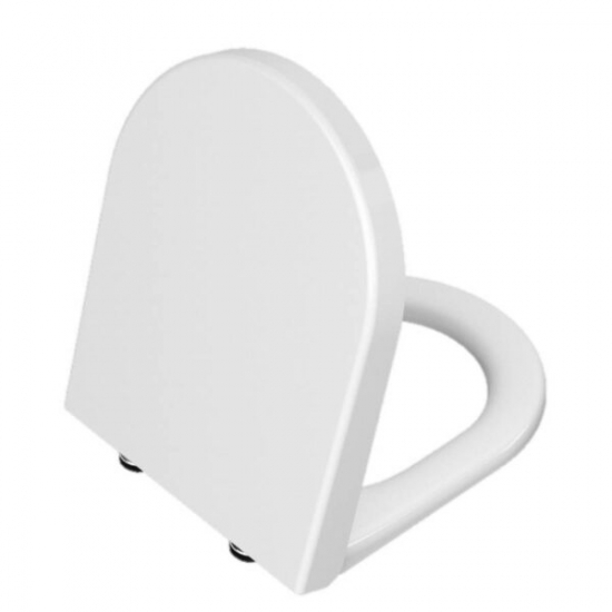 Kartell K-VIT Eklipse Round Soft Close Toilet Seat & Cover White Gloss EK011RO