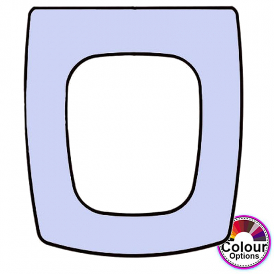 Flaminia Flute Standard Close Replacement Toilet Seat & Cover Lacquered Wood CH-FLA-FLU