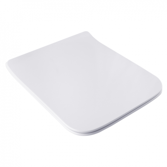 BagnoDesign Zephyr Slim Soft Close Toilet Seat And Cover White BDS-ZEP-330S-C-WH