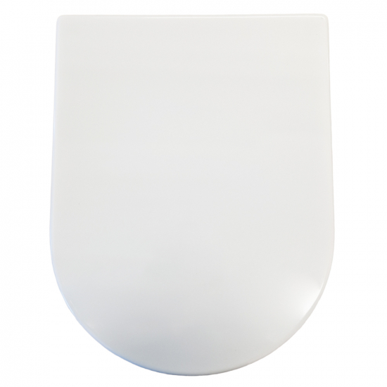 FixRite D-Line Long Fit Soft Close Toilet Seat & Cover White FR126600