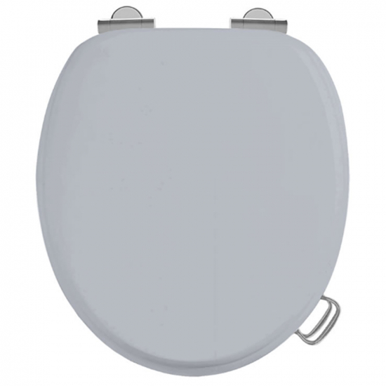 Burlington Wood Soft Close Toilet Seat & Cover Matt Grey S46