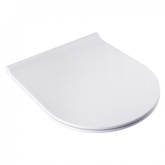 BagnoDesign Teatro Slim Soft Close Toilet Seat And Cover White BDS-TEA-331R-C-WH