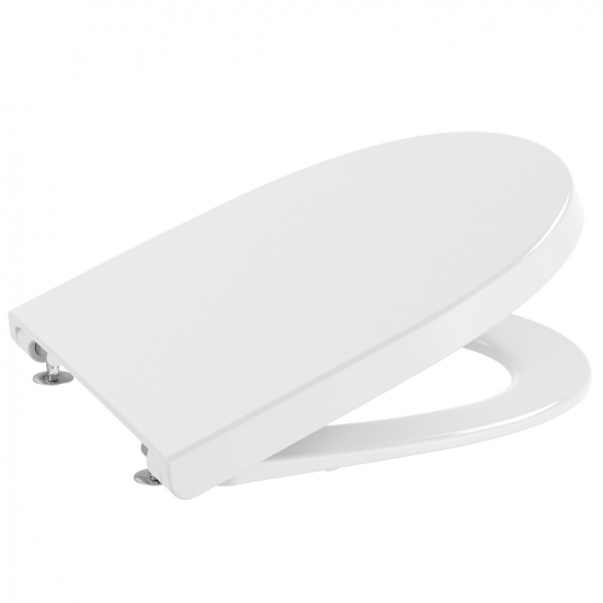 Roca Meridian-N Compact Supralit Soft Close Toilet Seat & Cover White A8012AC00B