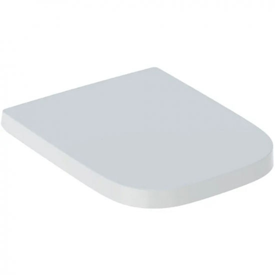 Geberit Selnova Square Top Fix Toilet Seat and Cover White 501.555.01.1