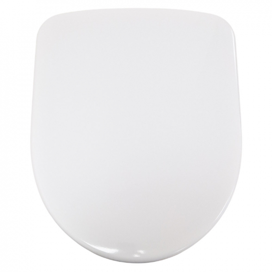 Geberit Selnova Round Top Fix Metal Hinge Soft Close Quick Release Toilet Seat and Cover White 500.335.01.1